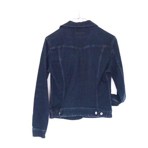 Levi’s jean jacket dark wash SIZE SMALL Like new cond - Picture 3 of 9
